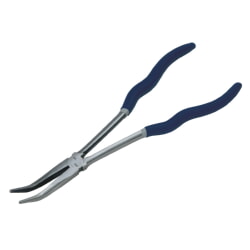 Williams PL-211BC 11" Extra Long Reach Chain Nose Pliers, 45° Bent Nose