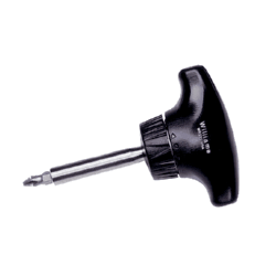 Williams WRST1 T-Handle Ratcheting Screwdriver With One #2 Phillips Bit, 3-7/8" Length