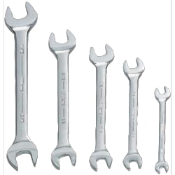 Williams WS-1705A Satin Double Head Open End Wrench 5 Piece Set SAE
