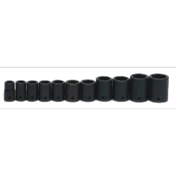 Williams JHWWS-4-11RC Shallow Impact 6-Point Socket Set 1/2" Drive 11 Piece