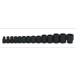 Williams JHWWS-4-14 Shallow Impact 6-Point Socket Set 1/2" Drive 14 Piece