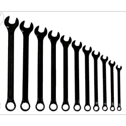 Williams WS1171BSC Black Combination Wrench Set in Pouch 11-Pieces. 12 Point SAE