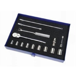 Williams WSB-15FTB 3/8" Drive Socket/Tool Set,12-Point, 15 Piece - with Tool Box