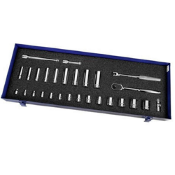 Williams WSB-28FTB 3/8" Drive 12-Point Socket and Drive Tool Set 28-Pcs in ToolBox