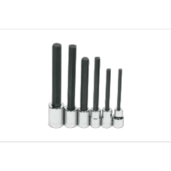 Williams WSSS-6LRC Long Hex Bit Socket Set 1/2" Drive, 6 Piece