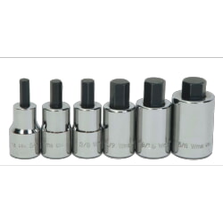 Williams WSSS-6RC Standard Length Hex Bit Socket Set 1/2" Drive 6 Piece