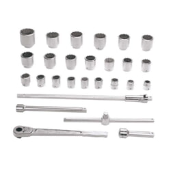 Williams WSX-28 12-Point Socket and Drive Tool Set Only 1" Drive 27 Piece Without Metal Box