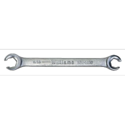 Williams JHWXFN-1618 Double Head Flare Nut Wrench, 6 Point 1/2"x9/16" Satin Finish