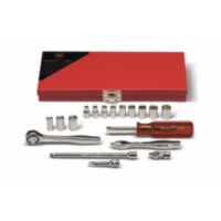Wright Tool 218 1/4" Drive 18 Pieces Standard Socket Set 6-Point & 8-Point