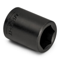 Wright Tool 3810 3/8" Drive Black Finish Standard Impact Socket 6 Point SAE 5/16"