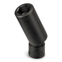 Wright Tool 3954 3/8" Drive Black Finish Flex Deep Length Universal Power Socket 6 Point SAE 7/16"