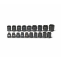 Wright Tool 655 3/4" Drive 19 Piece Standard Metric Impact 6-Point Socket Set