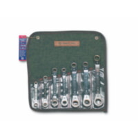 Wright Tool 9446 Offset Pattern (6 and 12 Point) Reversible Ratcheting Box Wrench Set 7-Pieces. Metric
