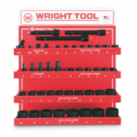 Wright Tool D985 3/4" Drive Standard Impact 6 & 12 Pt. Sockets And Attachments Set 44-Pieces
