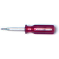 Wright Tool 9180 4-in-1 Flip Screwdriver 2-Slotted and 2-Phillips, 7-1/2" Length, Tips 3/16", 5/16", #1 P, #2 P