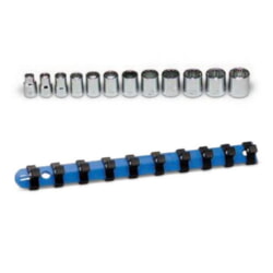 Wright Tool 349 3/8" Drive 12-Point Standard Metric Socket Set 12-Piece On Clip Rail