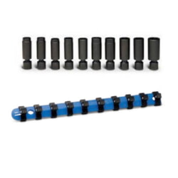 Wright Tool 352 3/8" Drive 10 Piece Deep Impact Universal Power Socket Set 6-Point Metric