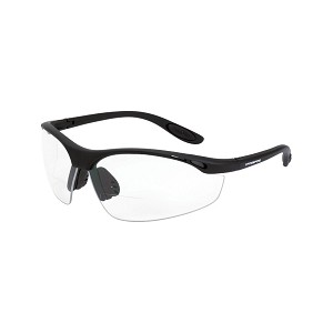 Crossfire Talon Shiny Black Frame - Clear Bifocal Lens Safety Glasses. MAIN 