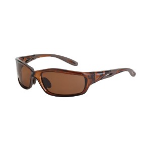 Crossfire Infinity Premium Safety Glasses, Crystal Brown Frame, HD Brown Polarized Lens. MAIN 
