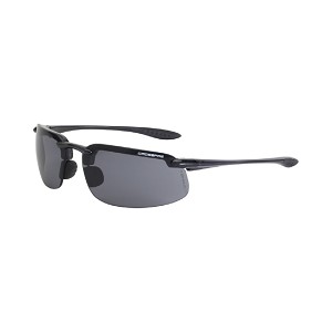 Crossfire ES4 Premium Safety Glasses - Crystal Black Frame, Smoke Lens. MAIN 
