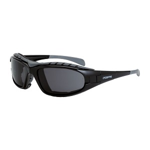 Crossfire Diamond Shiny Black Frame Safety Glasses 