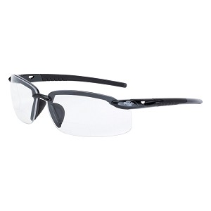 Crossfire ES5 Pearl Gray Frame - Bifocal Clear Lens Safety Glasses. MAIN 