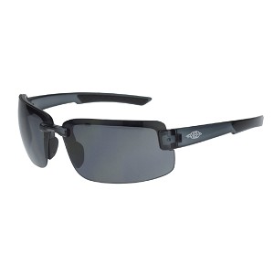 Crossfire 440401 ES6 Premium Safety Glasses with Crystal Black Frame-Smoke Lens. MAIN 