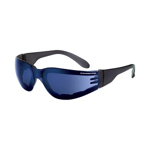 Crossfire Shield Foam Lined Safety Eyewear Blue Mirror Lens. MAIN 