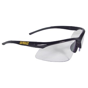 DEWALT Radius Black Frame Safety Glasses Clear Lens. MAIN 