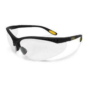 DEWALT Reinforcer Black Frame Safety Glasses Clear 