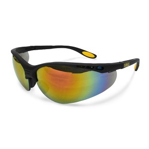 DEWALT Reinforcer Black Frame Safety Glasses Fire Mirror 