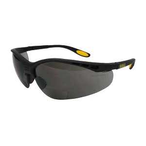 Dewalt DPG59 Reinforcer RX Black Frame Smoke Bifocal Combines Reading with Safety Glasses 