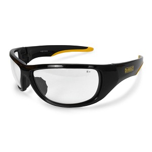 DEWALT Dominator Black Yellow Frame Safety Glasses Clear Lens. MAIN 
