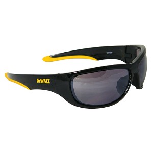 DEWALT Dominator Black Yellow Frame Safety Glasses Silver Mirror Lens. MAIN 