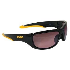 DEWALT Dominator Black Yellow Frame Safety Glasses Gradient Lens. MAIN 