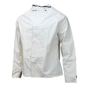 Neese 35010-01-1-WHT Water Proof White Jacket with Snaps Ideal for Tough Wet Jobs 
