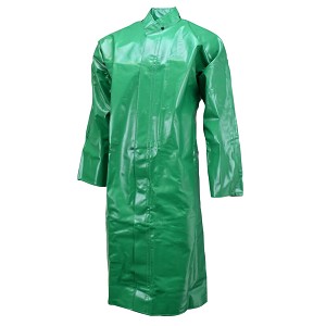 Neese 96001-31-1-GRN Heavyweight Green Coat with Snaps for Hood Option Ideal For Incidental Chemical Splash 