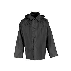 Neese UN475-03-1-BLK 475 Duty Series Jacket with Badge Patch and Attached Hood, Black 