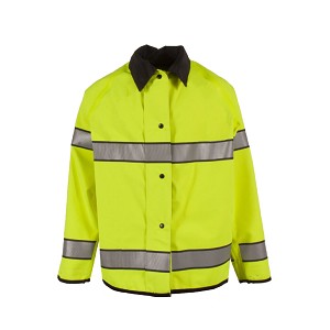 Neese UN5010-03-1-LBK Hi-Vis Lime/Black Reversible Jacket For Public Safety with 3M Reflective Taping 
