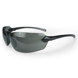 Radians BAL1 Balsamo Safety Glasses with Dual-Mold Rubber Temple Pads Smoke 