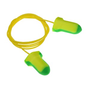 Radians Deterrent® 32 NRR Disposable Winged Foam Earplugs Corded Dual Color. MAIN 