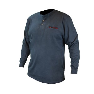 Radians FRS-002N Henley FR Long Sleeve Shirt Navy 