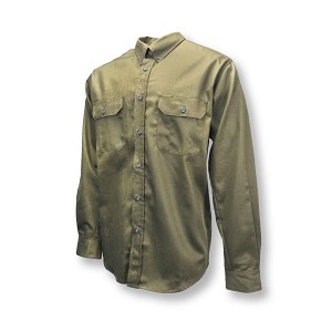 Radians FRS-003K FR Long Sleeve Button Shirt Khaki 