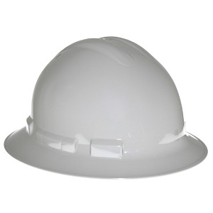 Radians Ratchet Full Brim Hard Hat 6 Point Gray 