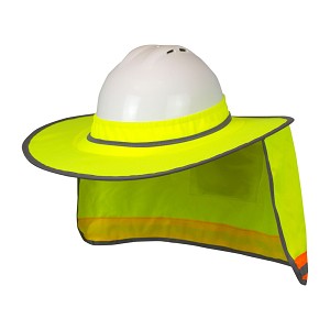 Radians Hi-Vis Collapsible Hard Hat Shade - Green 