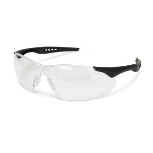 Radians Rock Black Frame Safety Glasses Clear Anti-Fog 