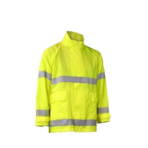 Radians RW25J-3ZGV Hi-Vis Green Rain Jacket Class 3. MAIN 