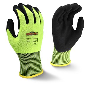 Radians RWG10 High Visibility Latex Work Glove 15-Gauge 