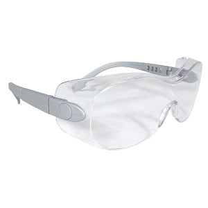 Radians Sheath OTG Silver Frame Safety Glasses Clear Lens. MAIN 