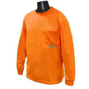 Radians ST21-NPOS-2X ST21-N Non-Rated Long Sleeve T-Shirt with Max-Driâ„¢ - Orange 